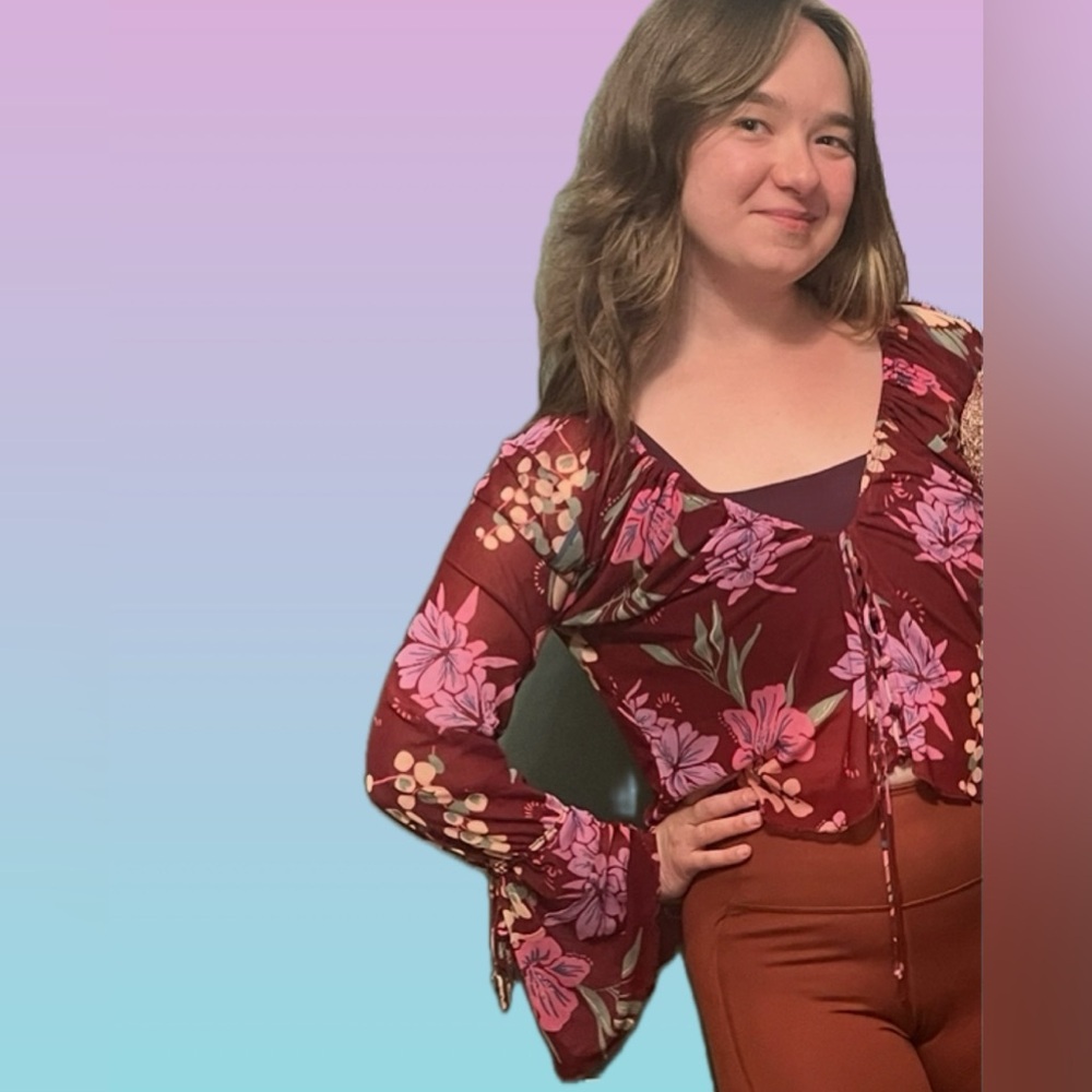 Free People Piece of Paradise Blouse - Picture 2 of 10